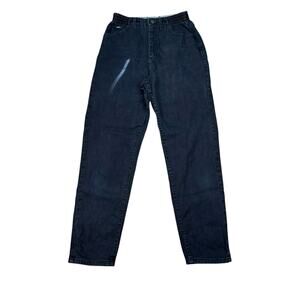 Vintage Lee Original Stretch Black Jeans Womens Sz 27x29